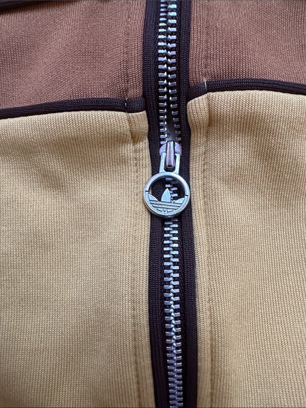 Adidas Wales  Bonner adidas Yellow and Brown Zip-Front Track Jacket men’s small - Picture 10 of 14